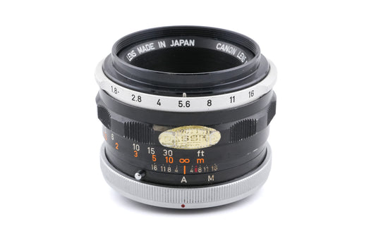 Canon 50mm f1.8 FL - Lens