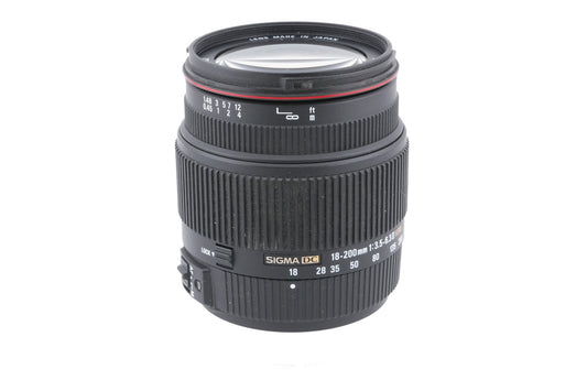 Sigma 18-200mm f3.5-6.3 DC HSM II - Lens