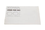 Kowa Prism Exposure Finder Instructions