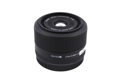 Sigma 30mm f2.8 EX DN E