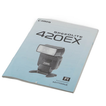 Canon 420EX Speedlite Instructions