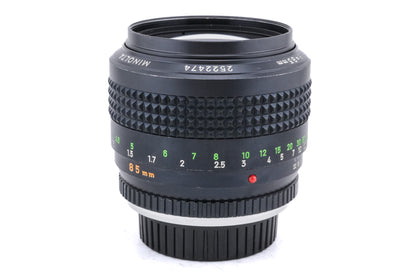 Minolta 85mm f1.7 MC Rokkor