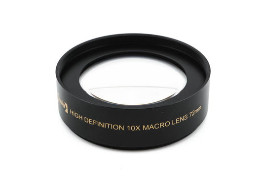 Opteka 72mm 10x High Definition Macro Lens - Lens Adapter