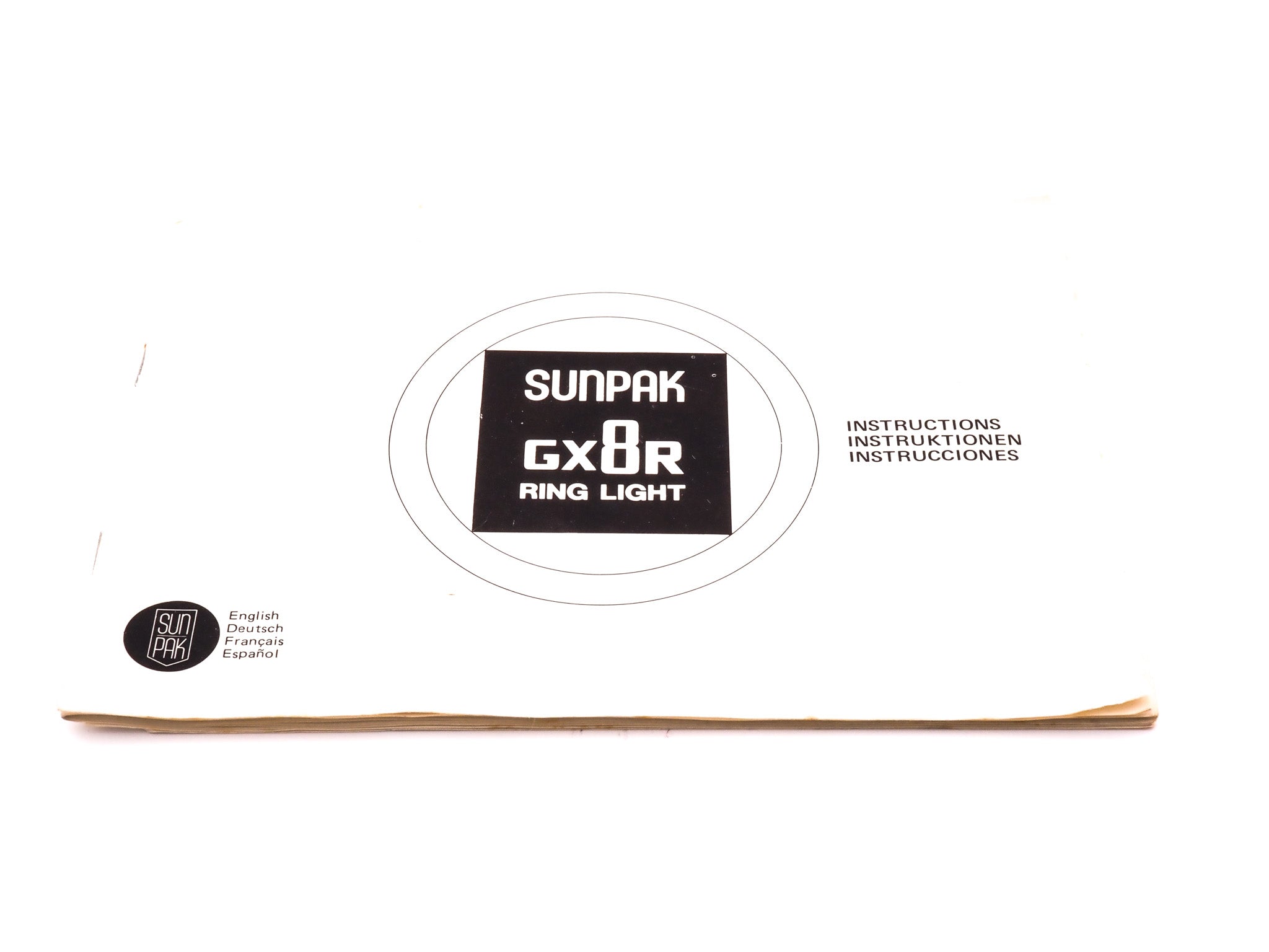 Sunpak GX8R Instructions