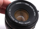 Canon 50mm f1.8 S.C.