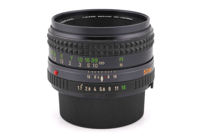 Minolta 50mm f1.7 MD Rokkor