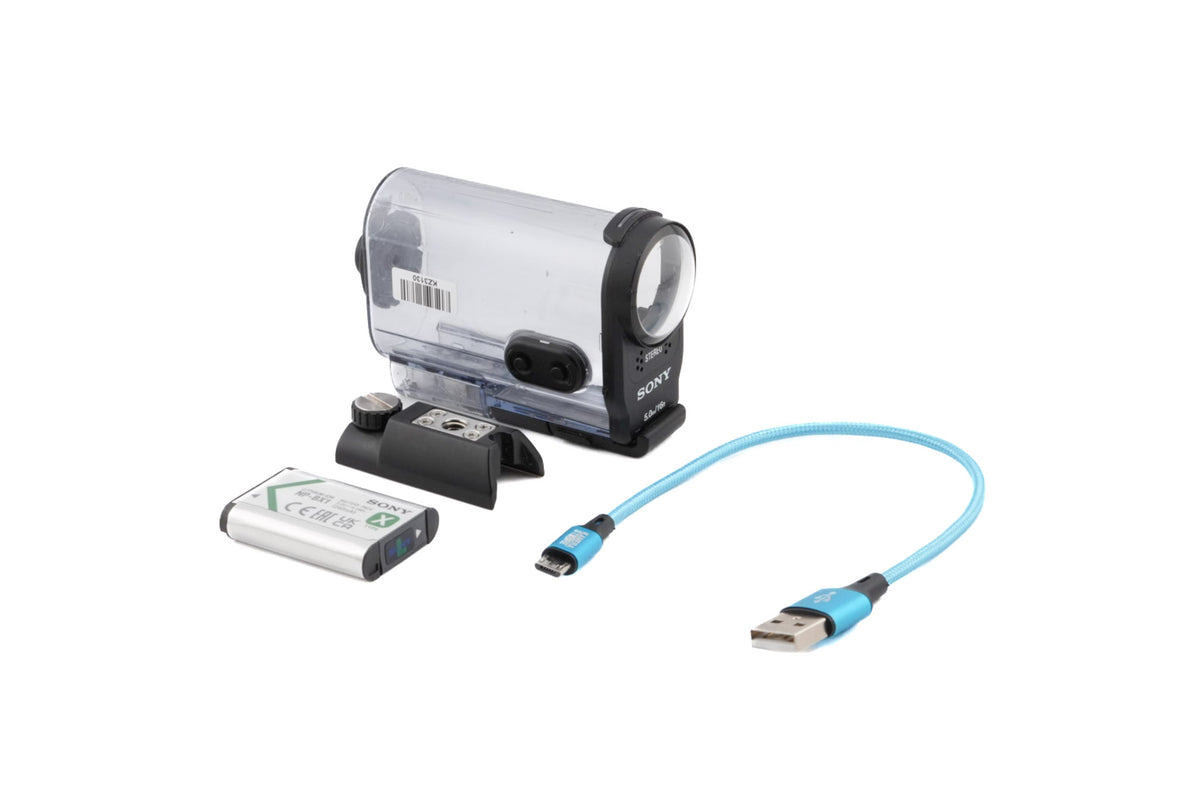 Sony HDR-AS200V Action Camera + SPK-AS2 Waterproof Case (5m/16ft)