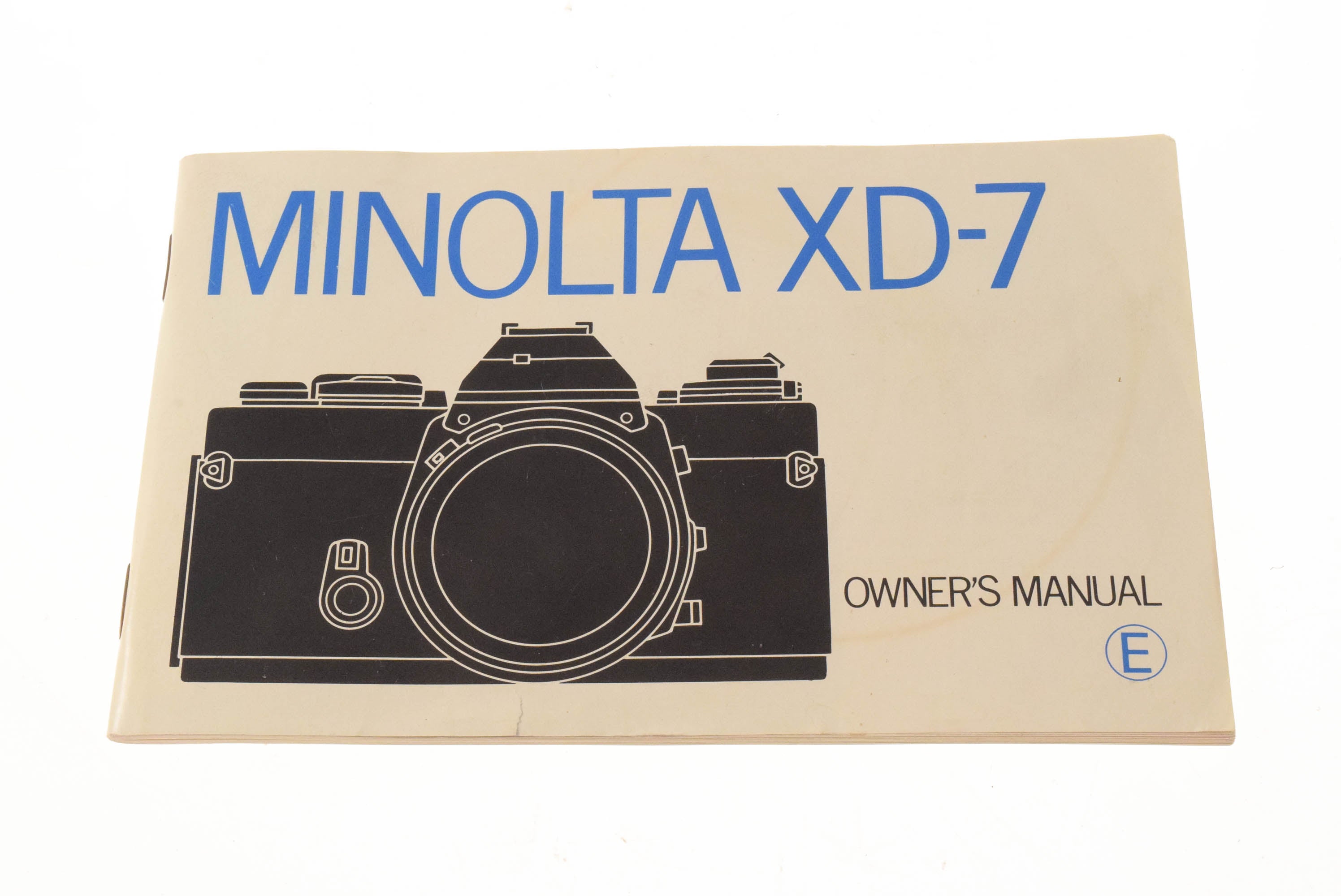 Minolta XD-7 Instructions