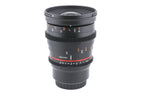 Samyang 20mm T1.9 ED AS UMC