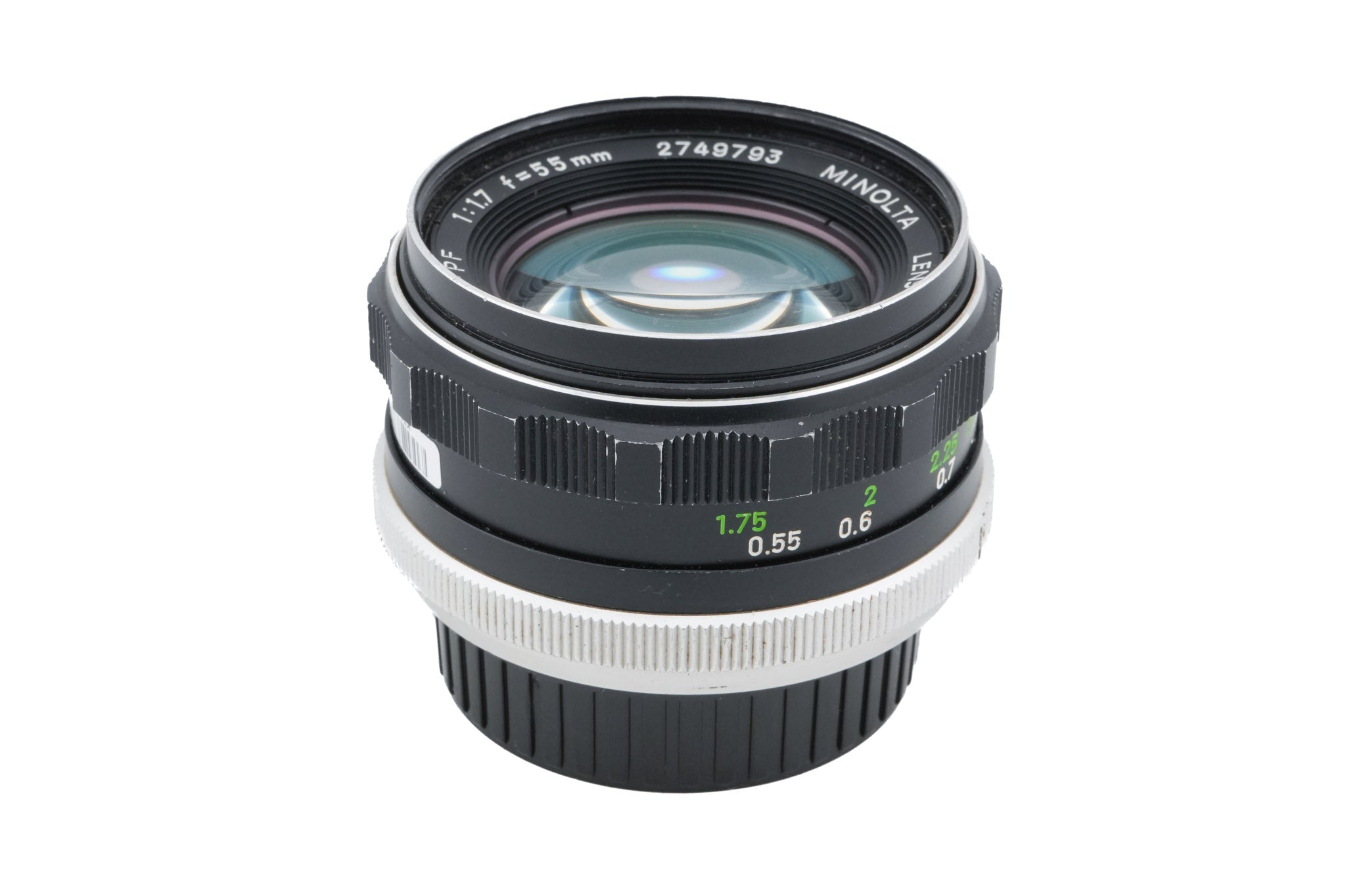 Minolta 55mm f1.7 MC Rokkor-PF