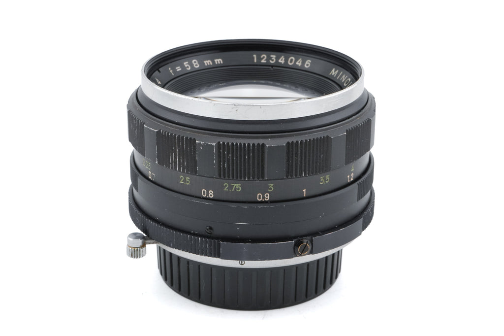 Minolta 58mm f1.4 Auto Rokkor-PF