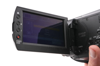 Sony Handycam HDR-XR520 + ECM-HGZ1 Gun Zoom Microphone + VCL-HGA07 0.7x Wide Angle Coversion Lens