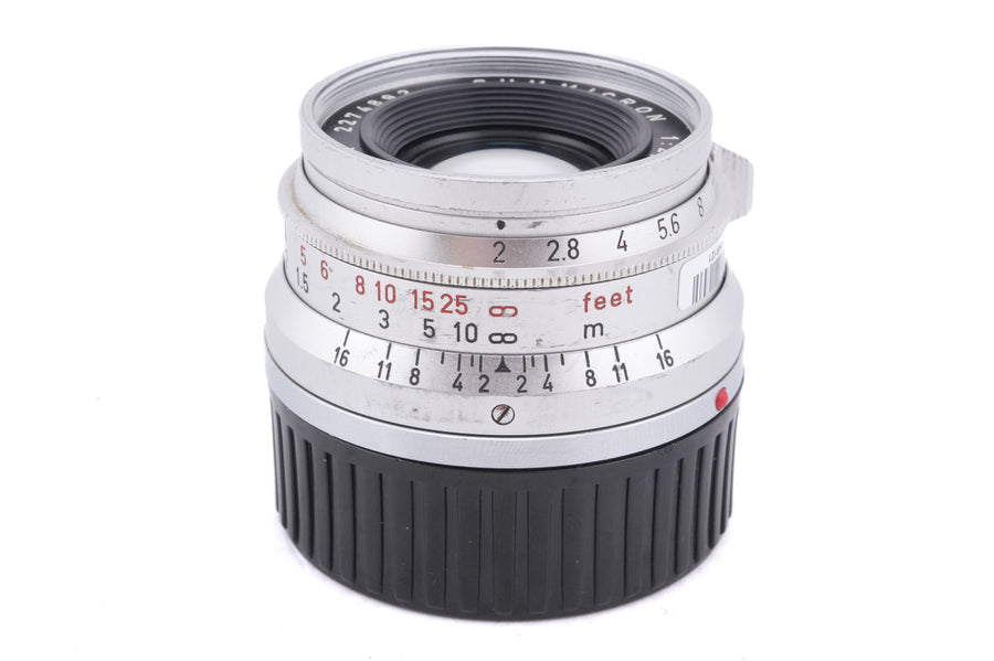 Leica 35mm f2 Summicron (Type I) (8-Element) (Silver, SAWOM / 11308)