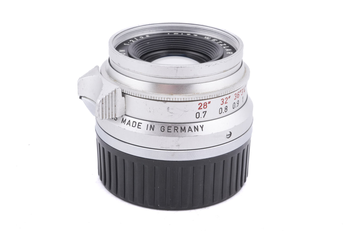 Leica 35mm f2 Summicron (Type I) (8-Element) (Silver, SAWOM / 11308)