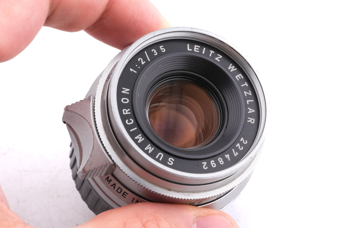 Leica 35mm f2 Summicron (Type I) (8-Element) (Silver, SAWOM / 11308)