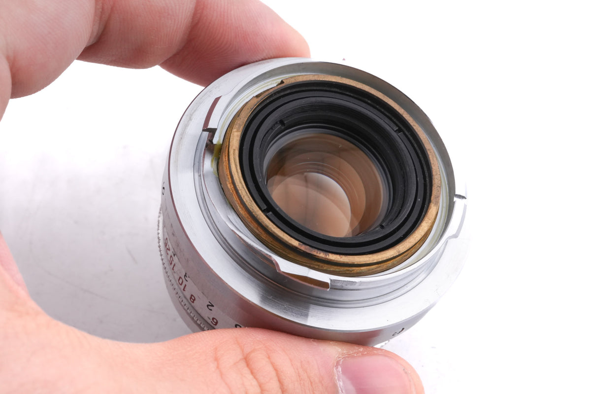 Leica 35mm f2 Summicron (Type I) (8-Element) (Silver, SAWOM / 11308)