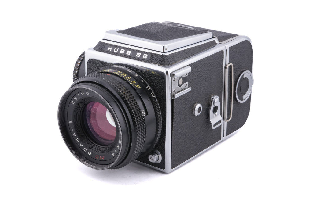 Kiev 88 + 80mm f2.8 Volna-3 MC + Waist Level Finder