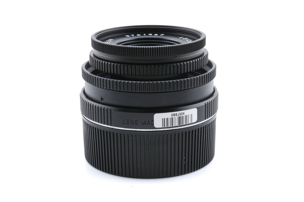 Leica 50mm f2.8 Elmar-M (Black, 11831) + Lens Hood (50mm f2.8 Elmar-M, Black) (12550)