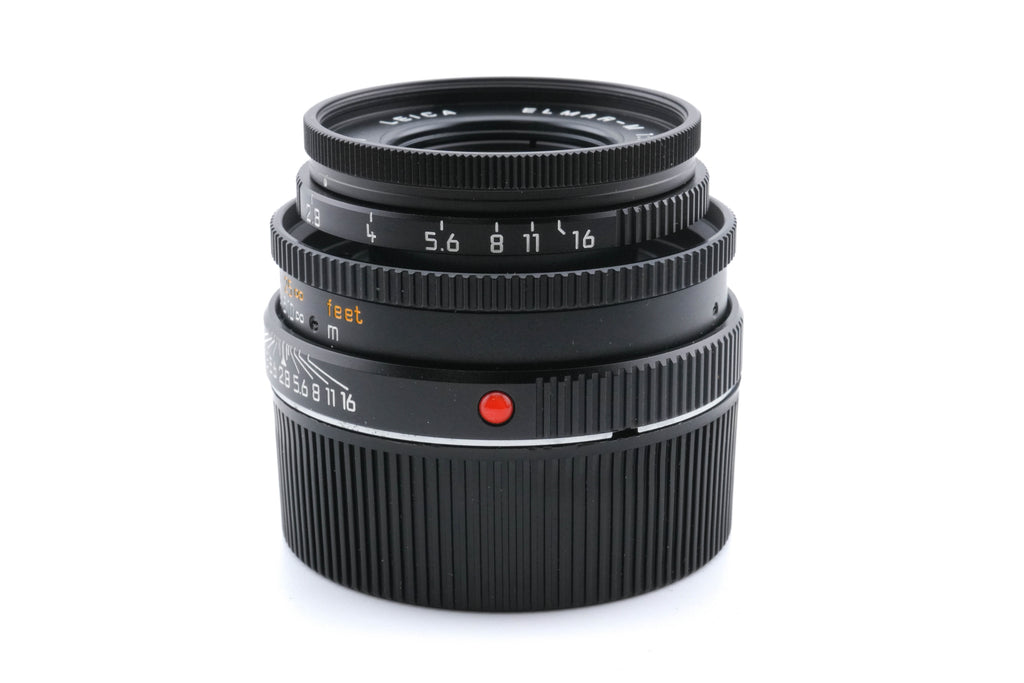Leica 50mm f2.8 Elmar-M (Black, 11831) + Lens Hood (50mm f2.8 Elmar-M, Black) (12550)