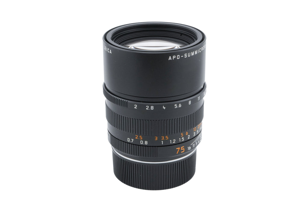 Leica 75mm f2 APO-Summicron-M ASPH. (Black, 11637)