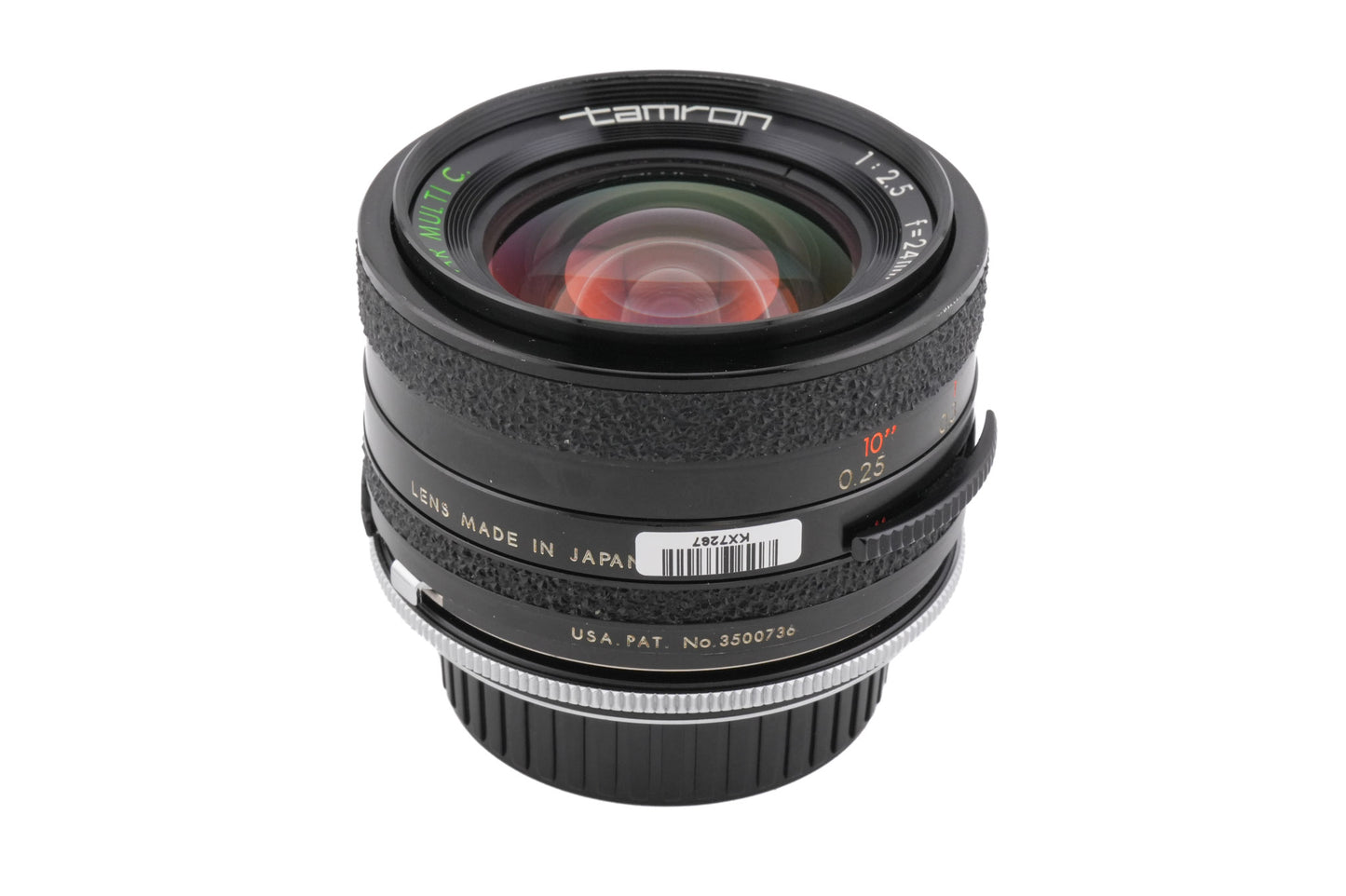 Tamron 24mm f2.5 BBAR MC (01B) + Adaptall  - Minolta MD Adapter