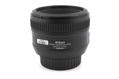 Nikon 50mm f1.8 AF-S Nikkor G