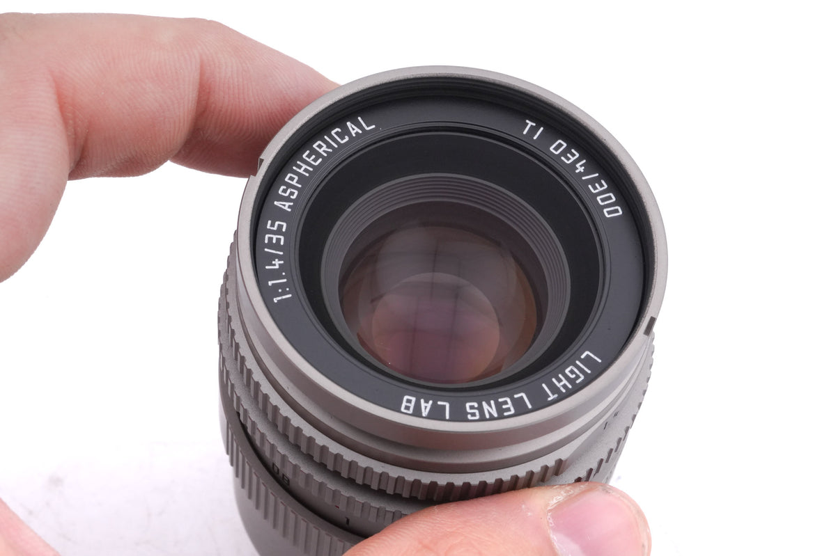 Light Lens Lab 35mm f1.4 Aspherical (Titanium)