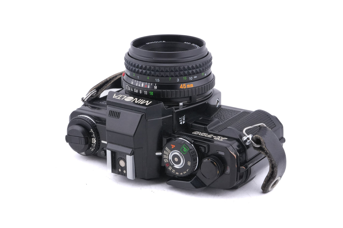 Minolta X-700 + 45mm f2 MD Rokkor