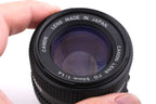 Canon 50mm f1.4 FDn