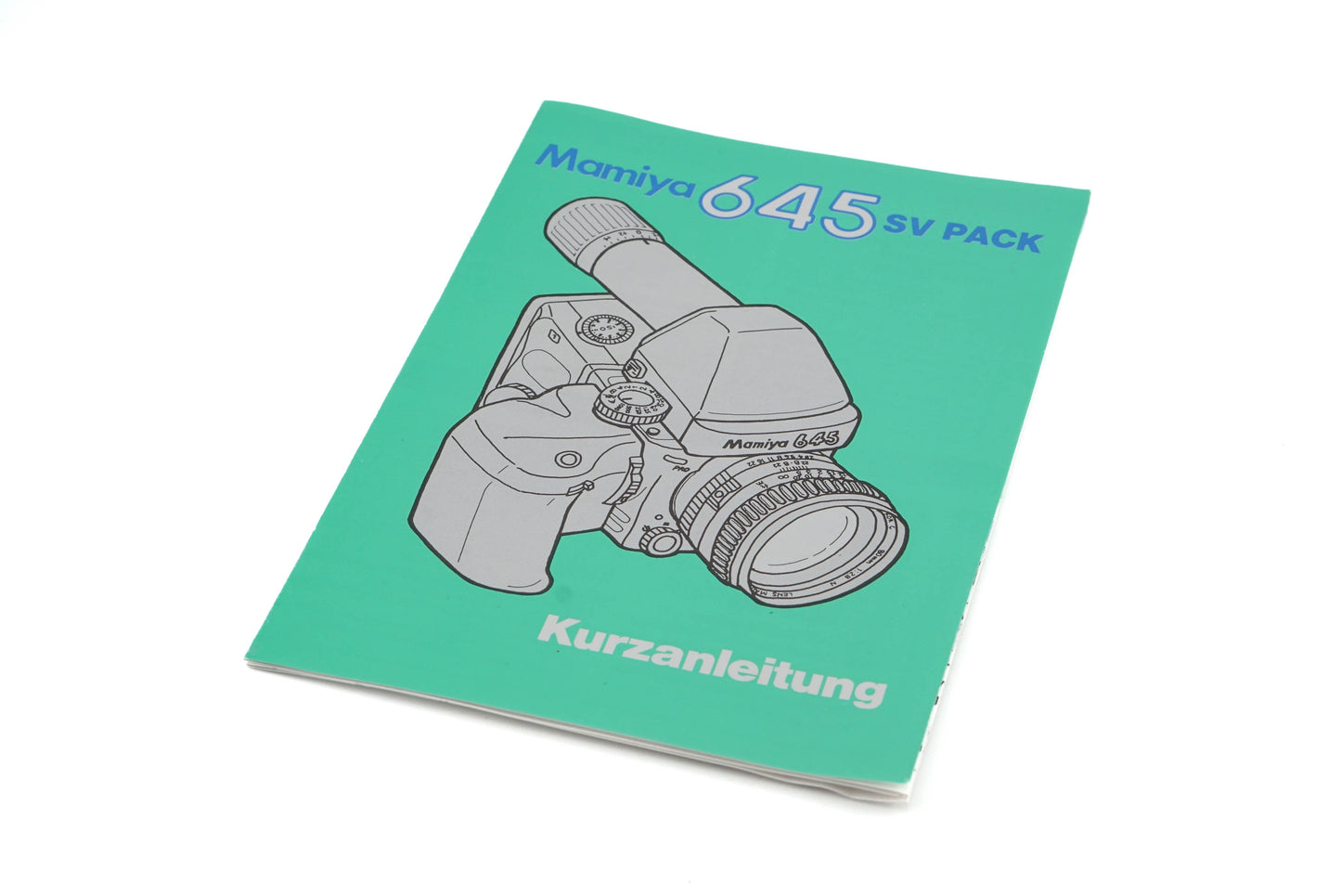 Mamiya 645 SV Pack Instructions - Accessory