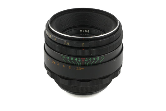 Helios 58mm f2 Helios-44-2