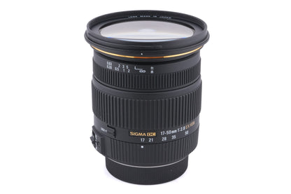 Sigma 17-50mm f2.8 EX DC HSM