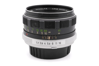 Minolta 55mm f1.7 MC Rokkor-PF