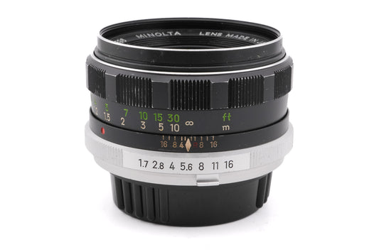 Minolta 55mm f1.7 MC Rokkor-PF