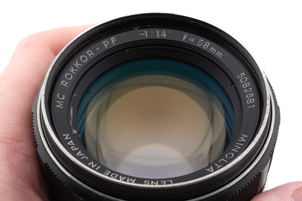 Minolta 58mm f1.4 MC Rokkor-PF