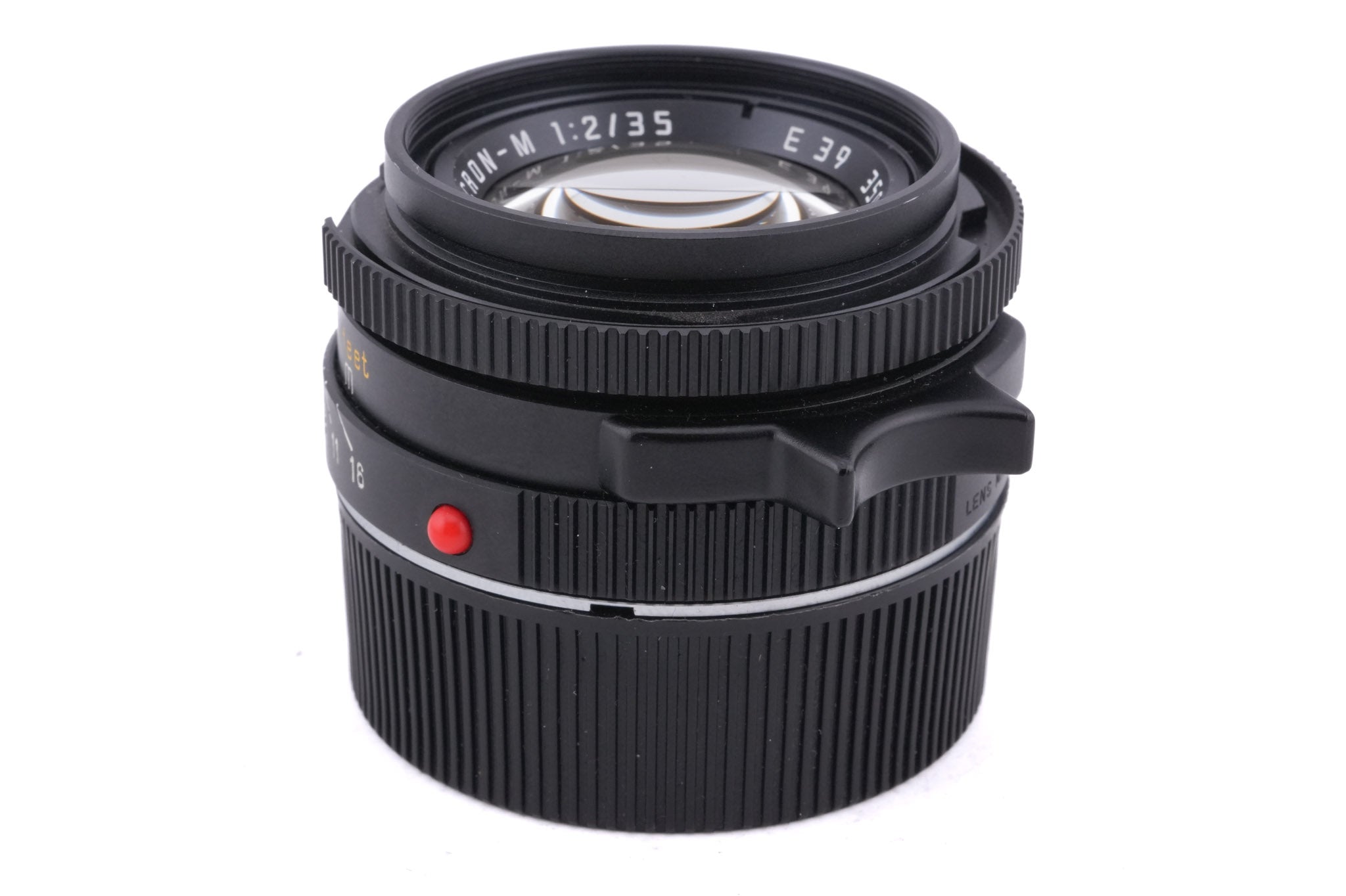 Leica 35mm f2 Summicron-M (Type IV) (Black, 11310)