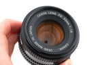 Canon 50mm f1.8 FDn