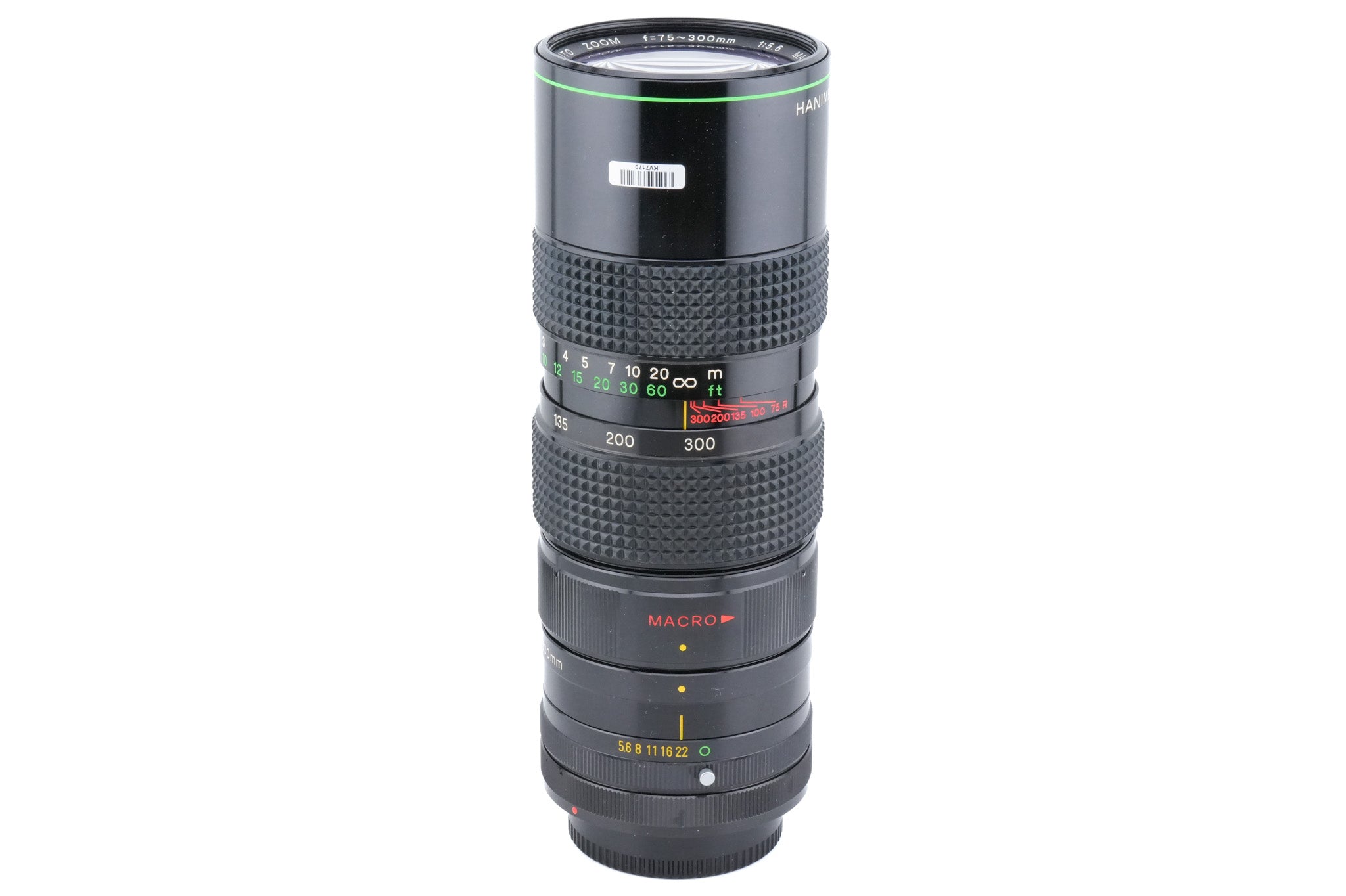 Hanimex 75-300mm f5.6 MC Macro Auto Zoom - Lens