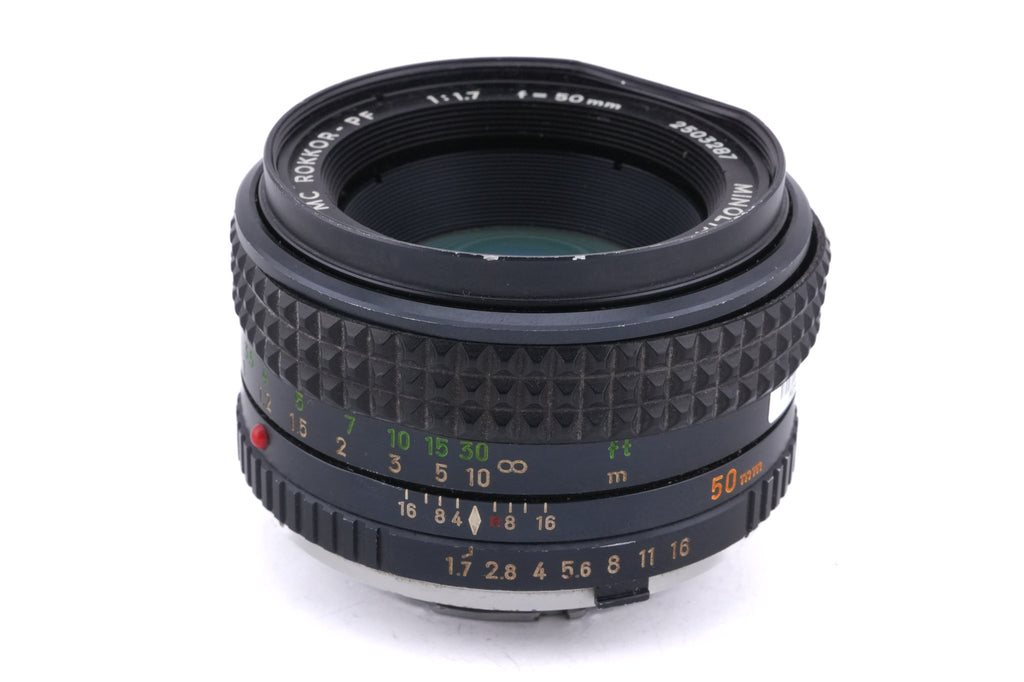 Minolta 50mm f1.7 MD Rokkor