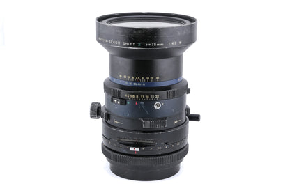 Mamiya 75mm f4.5 Sekor Shift Z W