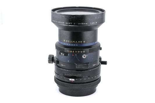 Mamiya 75mm f4.5 Sekor Shift Z W