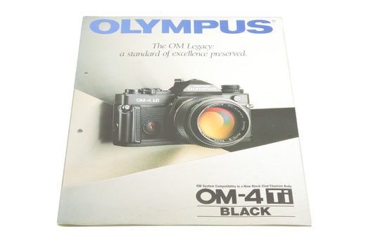 Olympus OM-4 Ti Black Brochure