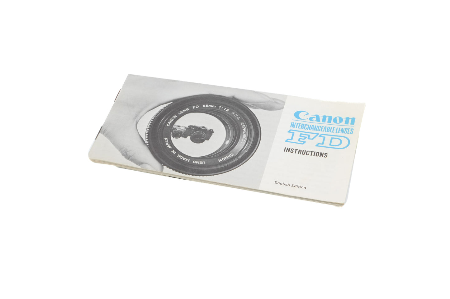 Canon FD Interchangeable Lenses Instructions