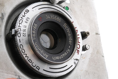 Schneider-Kreuznach 65mm f6.8 Angulon (Shutter)