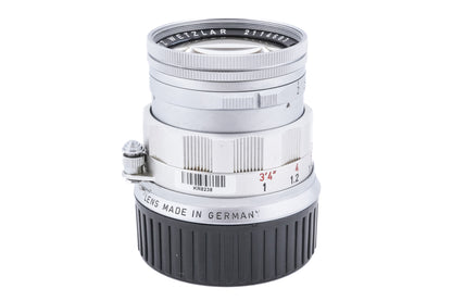 Leica 50mm f2 Summicron (Type II) (Silver, SOOIC-MS / SOSIC / 11118 / 11618 / 11818)