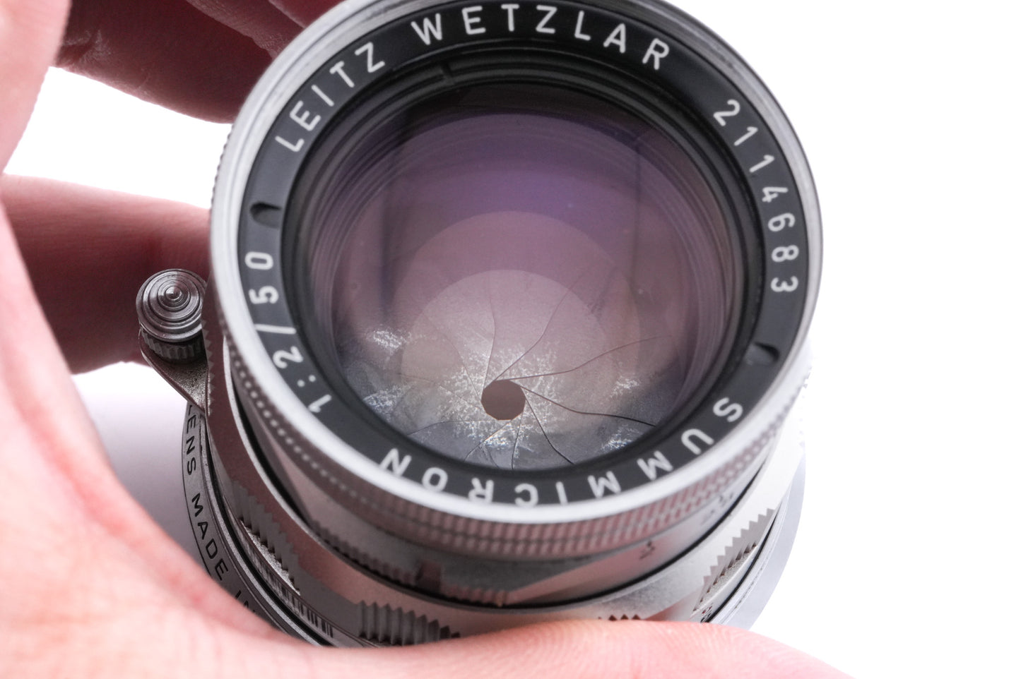 Leica 50mm f2 Summicron (Type II) (Silver, SOOIC-MS / SOSIC / 11118 / 11618 / 11818)