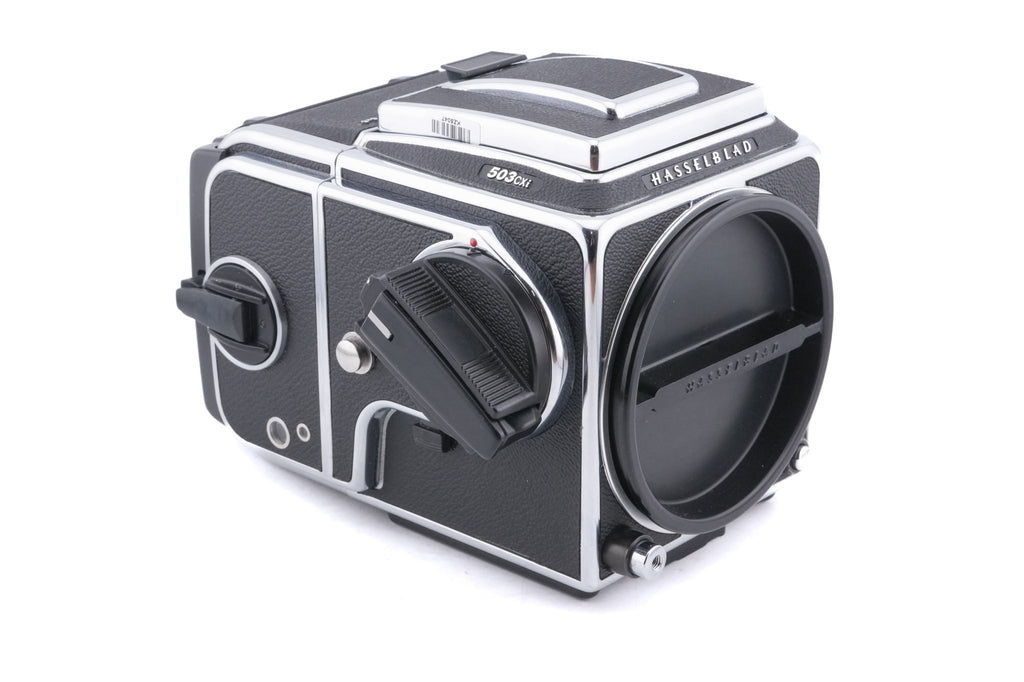 Hasselblad 503CXi (Silver, 10026) + A12N Film Magazine + Waist Level Finder (New / Chrome, 42315) + Acute Matte Focusing Screen (42165)