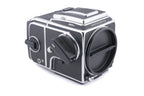 Hasselblad 503CXi (Silver, 10026) + A12N Film Magazine + Waist Level Finder (New / Chrome, 42315) + Acute Matte Focusing Screen (42165)