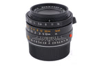 Leica 35mm f2 Summicron-M ASPH. (Type I) (Black, 11879) + Lens Hood (35mm f2 ASPH.) (A42) (12526)