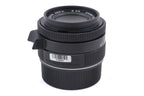 Leica 35mm f2 Summicron-M ASPH. (Type I) (Black, 11879) + Lens Hood (35mm f2 ASPH.) (A42) (12526)